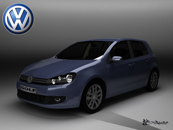 3ds max golf vi 5door 2009 - GolfVI-5Doors 2009 by rburlea